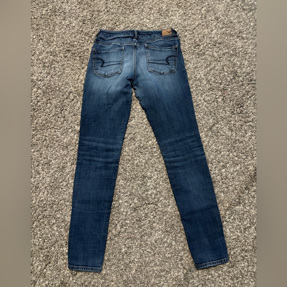 American Eagle Outfitters Women's Skinny Jeans - Medium Blue - Picture 9 of 9